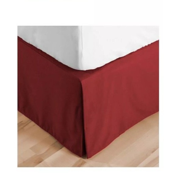 Newport Home Santiago Collection Red Queen Tailored Bedskirt Clean Lines Luxury - Picture 1 of 5